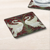 Cardboard paper drink onderzetter art nouveau styl (Schuin)