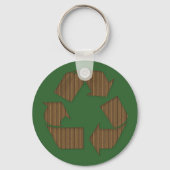 Cardboard Recyclen Symbool Sleutelhanger (Voorkant)