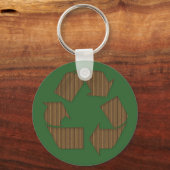 Cardboard Recyclen Symbool Sleutelhanger (Voorkant)