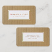 Cardboard Simple Moderne Interior Designer Visitekaartje (Voorkant / Achterkant)