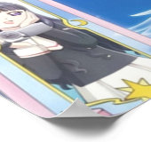 Cardcaptor Sakura in blauw Poster (Hoek)