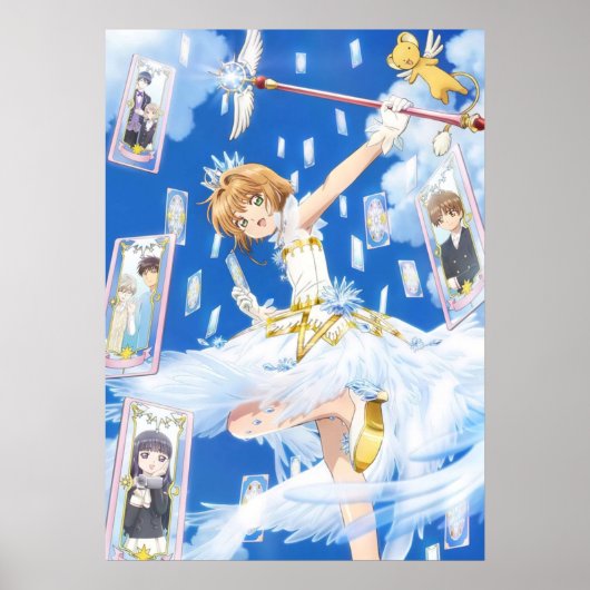 Cardcaptor Sakura in blauw Poster (Voorkant)