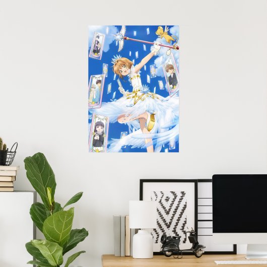 Cardcaptor Sakura in blauw Poster (Thuiskantoor)