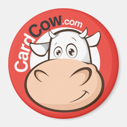 CardCow Logo ronde magneet (Voorkant)