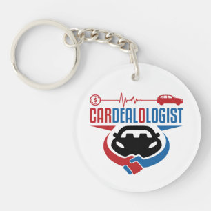 Cardealoloog Car Salesman Salesperson Sleutelhanger