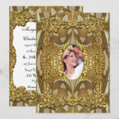 Cardellastine 5,5 x 7,5-inch fotobruiloft kaart (Voorkant / Achterkant)