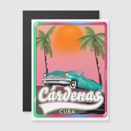 Cárdenas Cuba vintage reisposter (Voorkant / Achterkant)
