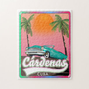 Cárdenas Cuba vintage reisposter Legpuzzel