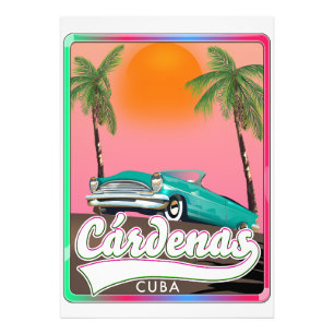 Cárdenas Cuba vintage reizen poster