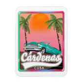 Cárdenas Cuba vintage reizen poster Magneet (Verticaal)