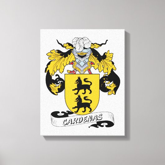 Cardenas Family Crest Canvas Afdruk (Voorkant)