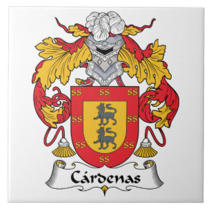 Cardenas Family Crest Tegeltje