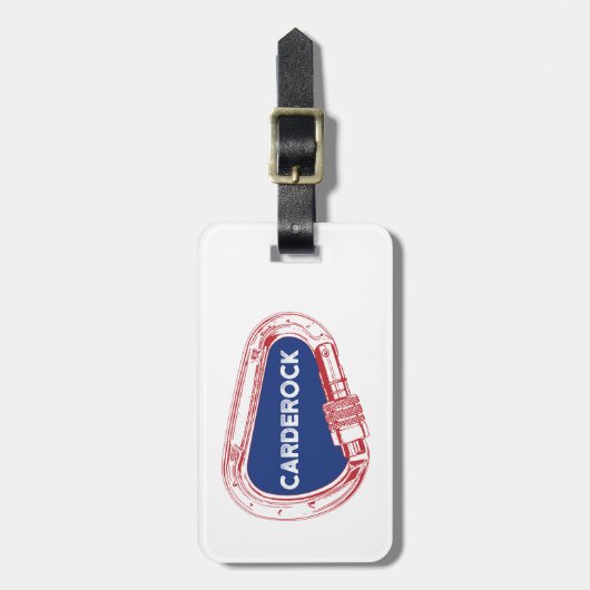 Carderock cliché Carabiner Bagagelabel (Voorkant verticaal)