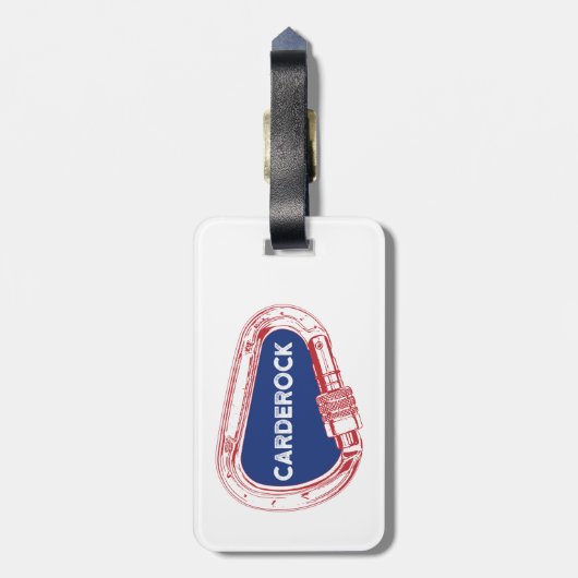 Carderock cliché Carabiner Bagagelabel (Achterkant verticaal)