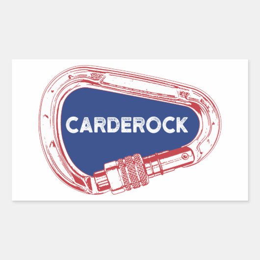 Carderock cliché Carabiner Rechthoekige Sticker (Voorkant)