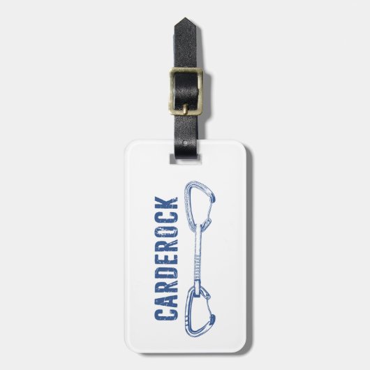 Carderock Rock-limmer Bagagelabel (Voorkant verticaal)