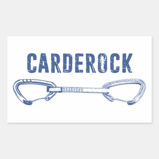 Carderock Rock-limmer Rechthoekige Sticker (Voorkant)