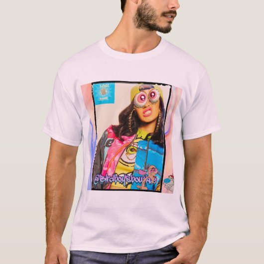 Cardi B door Blammo The Makers of Log T-shirt (Voorkant)
