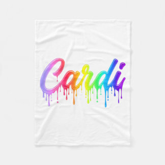 Cardi Voornaam Regenboog Drip Mannen Vrouwen Kinde Fleece Deken