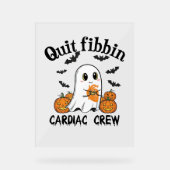 Cardiac Crew Funny Boo-Ghost Pumpkin Acryl Bord (Voorkant)