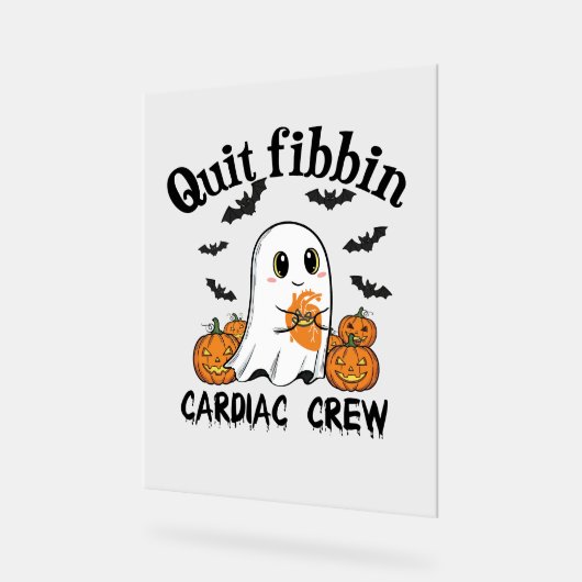 Cardiac Crew Funny Boo-Ghost Pumpkin Acryl Bord (Hoek)