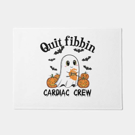 Cardiac Crew Funny Boo-Ghost Pumpkin Deurmat (Voorkant)