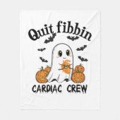 Cardiac Crew Funny Boo-Ghost Pumpkin Fleece Deken (Voorkant)