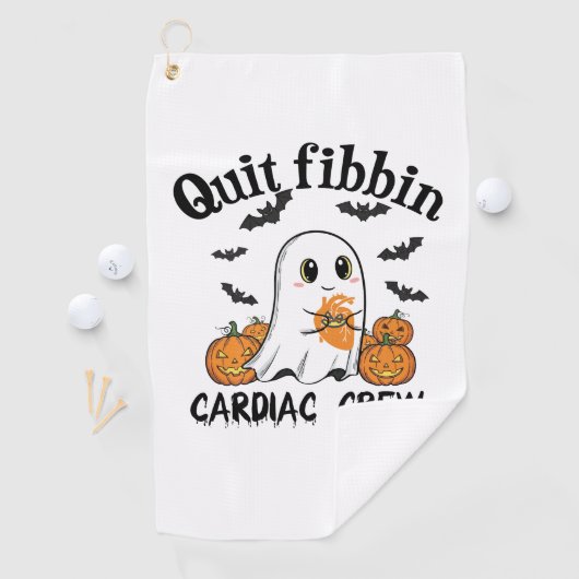Cardiac Crew Funny Boo-Ghost Pumpkin Golfhanddoek (Insitu)