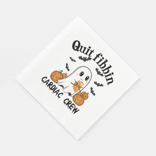 Cardiac Crew Funny Boo-Ghost Pumpkin Servet (Hoek)