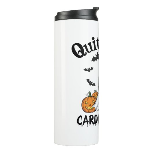 Cardiac Crew Funny Boo-Ghost Pumpkin Thermosbeker (Gedraaid links)