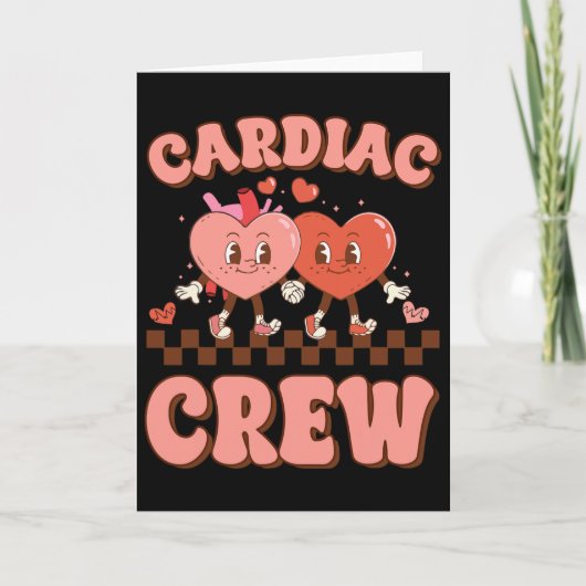 Cardiac Crew Hartverpleegster Echo Tech Valentijns Kaart (Voorkant)