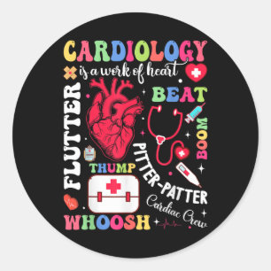 Cardiac Nurse Cardiology is het werk van Heart Val Ronde Sticker