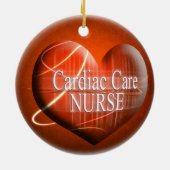 CARDIAC NURSE HEART CHRISTMAS ORNAMENT (Achterkant)