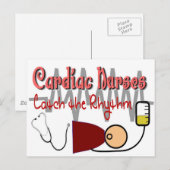 CARDIAC NURSES "VANGT DE RHYTHM" BRIEFKAART (Voorkant / Achterkant)