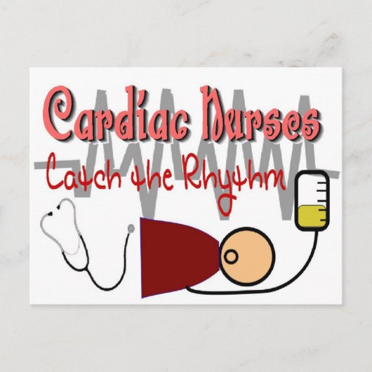 CARDIAC NURSES "VANGT DE RHYTHM" BRIEFKAART (Voorkant)