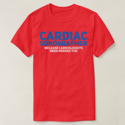 Cardiale echograaf 3 t-shirt (Design voorkant)