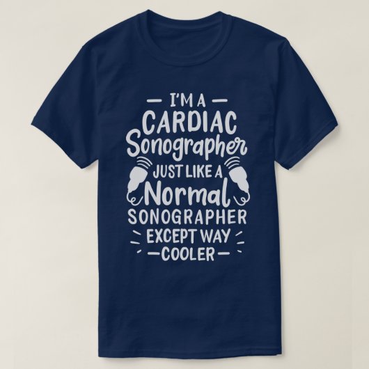 Cardiale echograaf 5 t-shirt (Design voorkant)