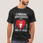 Cardiale echografie echografie tech echograaf t-shirt (Voorkant)