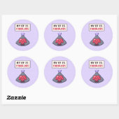 Cardiale echoscopist cadeau sticker (Vel)