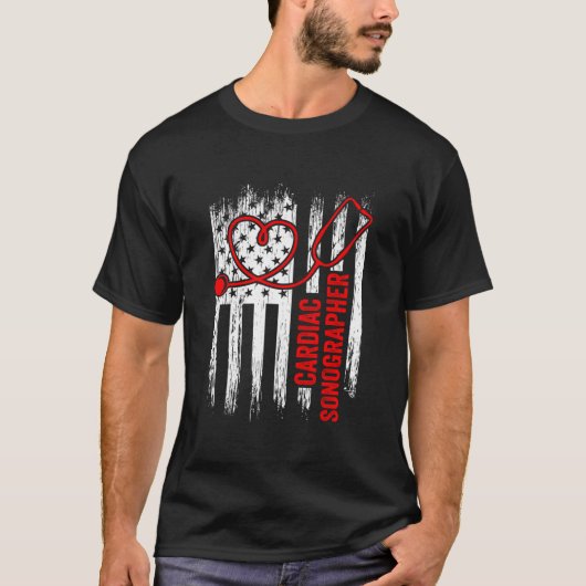 Cardiale echoscopist Echo Tech Rdcs T-shirt (Voorkant)