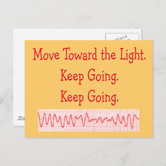 Cardiale/ER ZenuwFunny V-Fib Rhythm Strip Briefkaart (Voorkant / Achterkant)