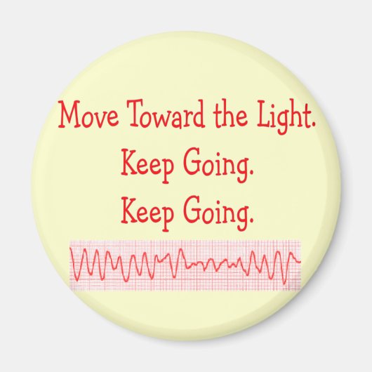 Cardiale/ER ZenuwFunny V-Fib Rhythm Strip Magneet (Voorkant)