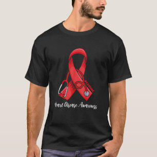 Cardiale Hartziekte Bewustzijn Ga Rode Cardioloog T-shirt