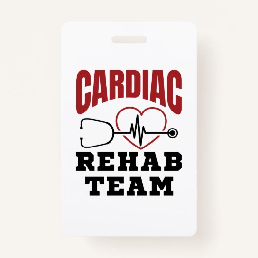 Cardiale rehab team cardioloog verpleegster badge (Voorkant)