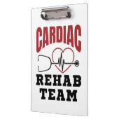 Cardiale rehab team cardioloog verpleegster klembord (Links)