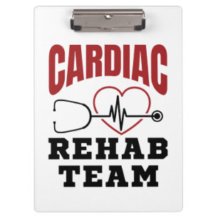 Cardiale rehab team cardioloog verpleegster klembord