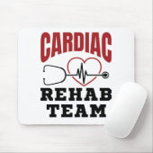 Cardiale rehab team cardioloog verpleegster muismat (Met muis)