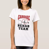 Cardiale rehab team cardioloog verpleegster t-shirt (Voorkant)
