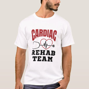 Cardiale rehab team cardioloog verpleegster t-shirt