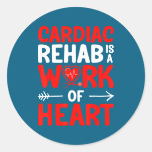 Cardiale Revalidatie Werk Hart Cardiologie Ronde Sticker